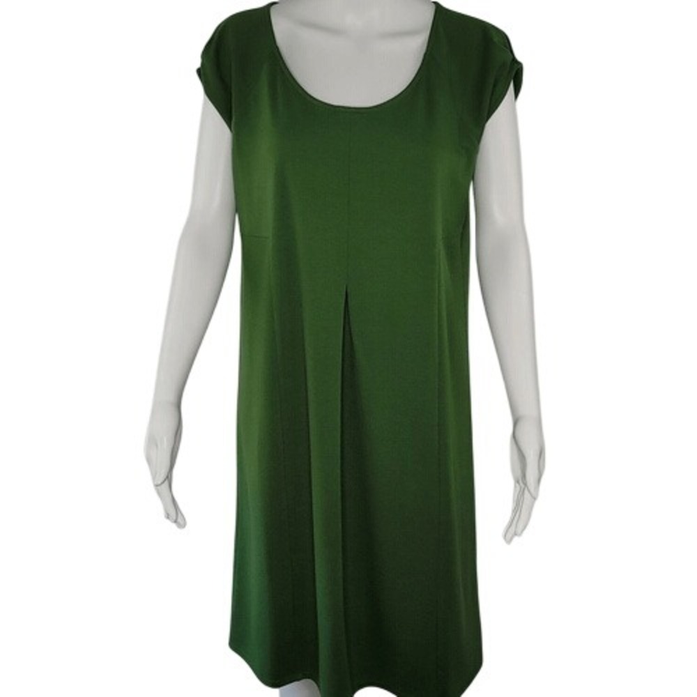Chadwicks Olive Green Cap‎ Sleeve Dress
